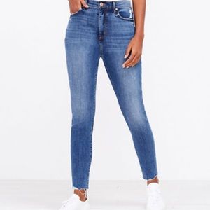Loft High Waist Skinny Ankle Jeans